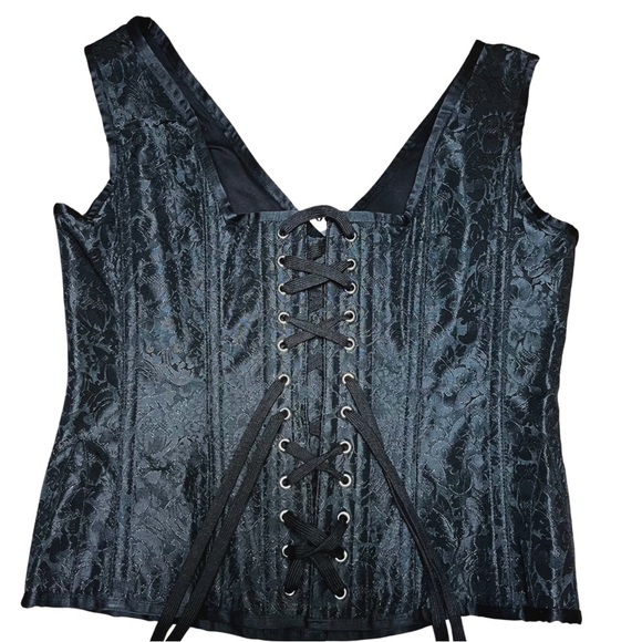 Corset Story Black Brocade Waist Taming
Overbust With Shoulder Straps 36 Waist - Picture 6 of 10